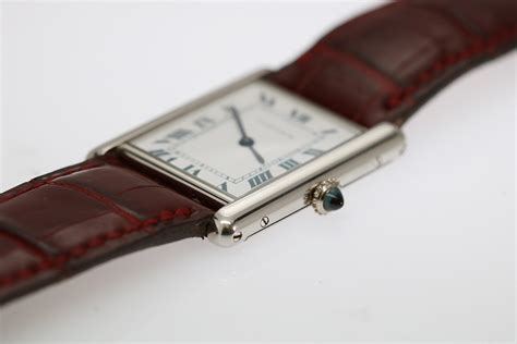 cartier tank platine|cartier tank for men.